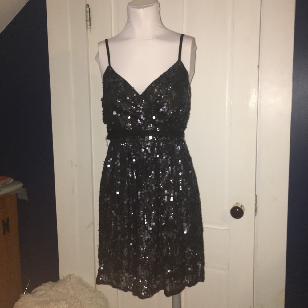 Express Navy Sequin Party Dress!